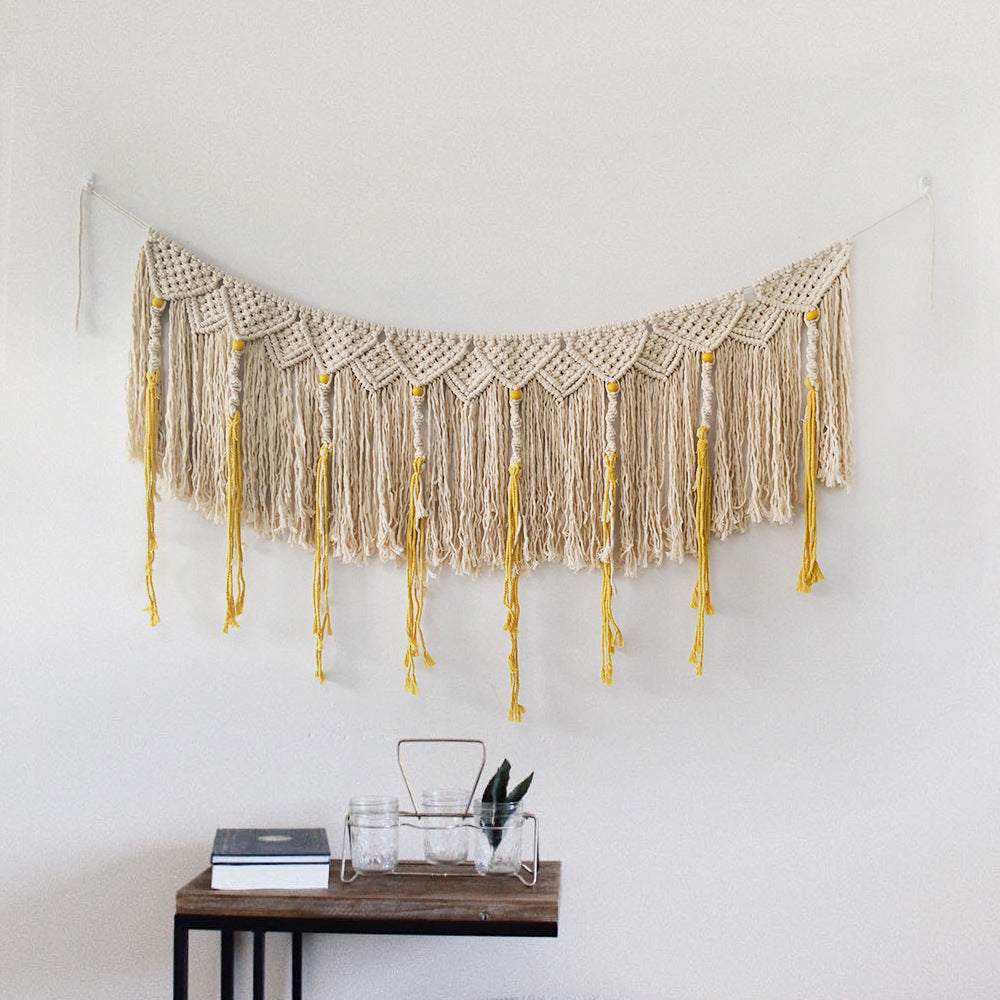 Macrame Wall Hanging 54 × 16 Inch | High & Bury
