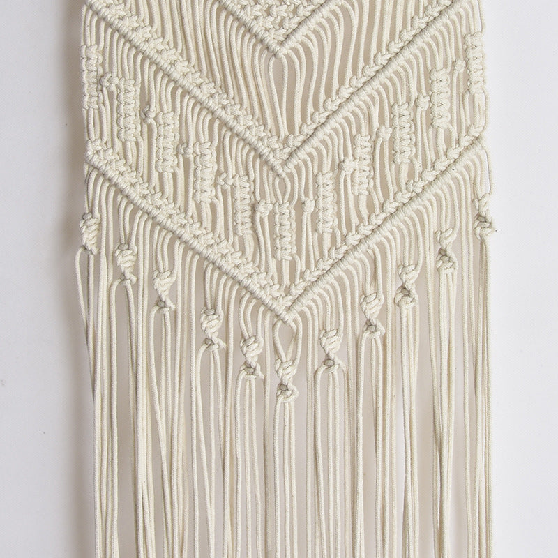Macrame Wall Decoration 12 × 32 Inch | High & Bury