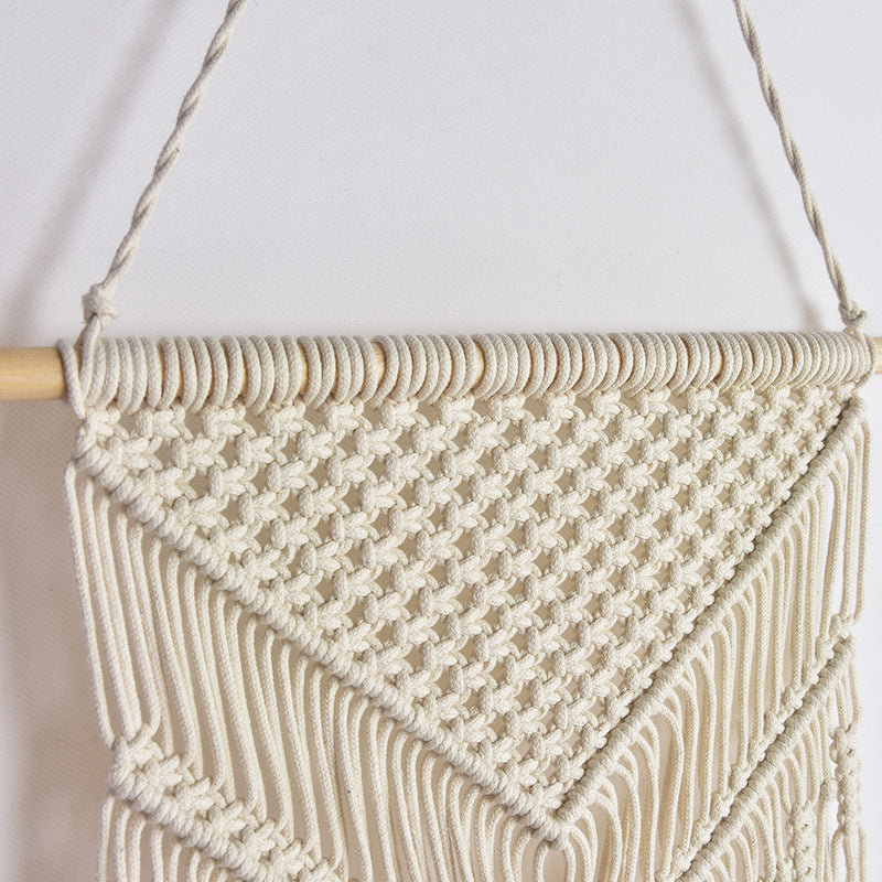 Macrame Wall Decoration 12 × 32 Inch | High & Bury