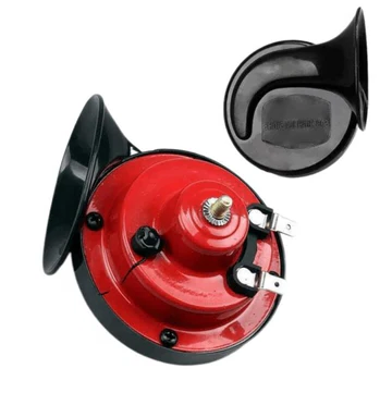 12–24V Red ABS and Metal Replacement Car Horn, 128 mm Diameter, view 2