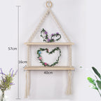 Macrame Hanging Shelf Shelving | High & Bury