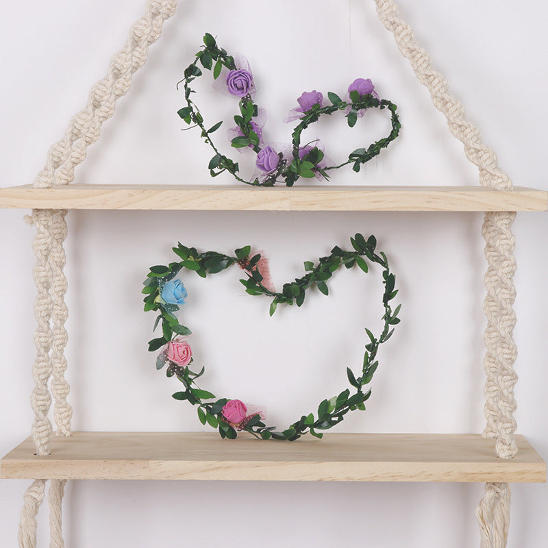 Macrame Hanging Shelf Shelving | High & Bury