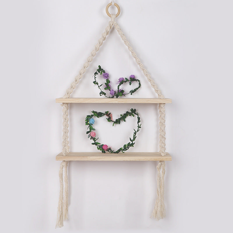 Macrame Hanging Shelf Shelving | High & Bury