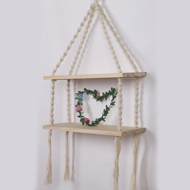 Macrame Hanging Shelf Shelving | High & Bury