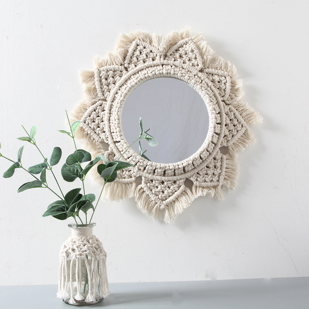 Macrame Decorative Wall Mirror | High & Bury