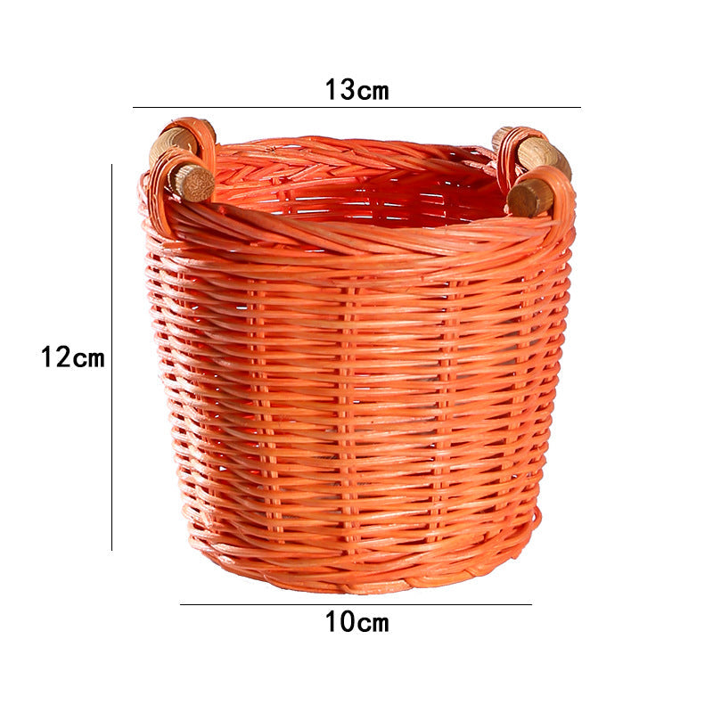 Decorative Storage Green Soft Textile Handwoven | High & Bury