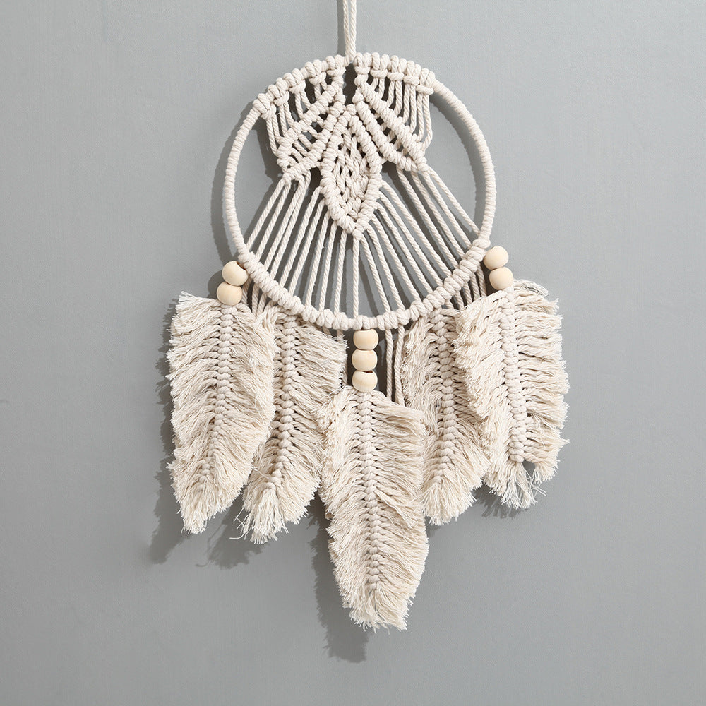 Macrame Leaf Decorative Wall Hanging | High & Bury