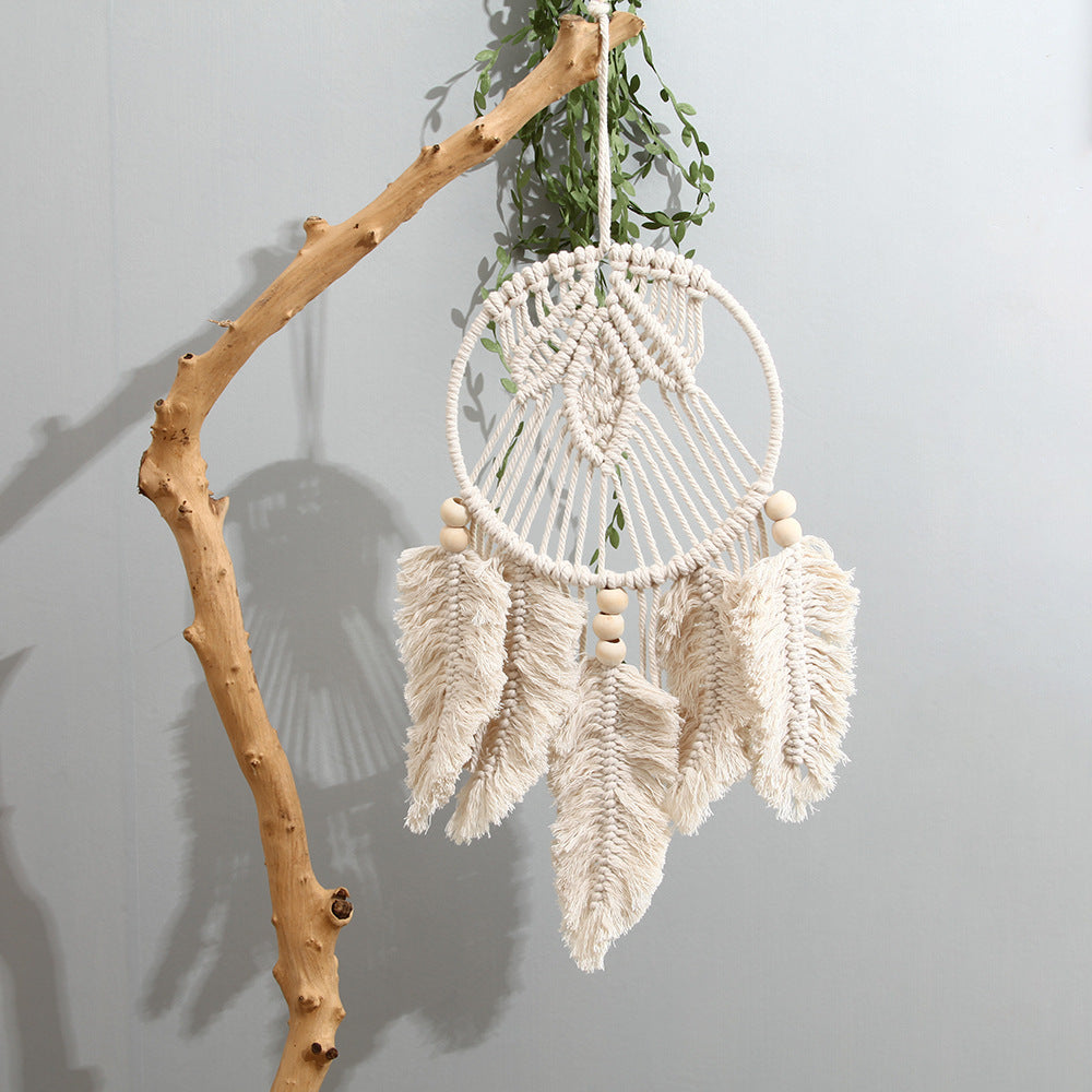 Macrame Leaf Decorative Wall Hanging | High & Bury