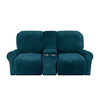 2-Seater Recliner Sofa Cover, Velvet Plush, Fits Loveseats up to 77 Inches, view 6