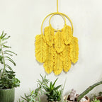 Macrame Wall Hanging Yellow Green | High & Bury