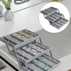 3-Tier Drawer Organiser with 12 Adjustable Dividers, ABS Plastic, view 6