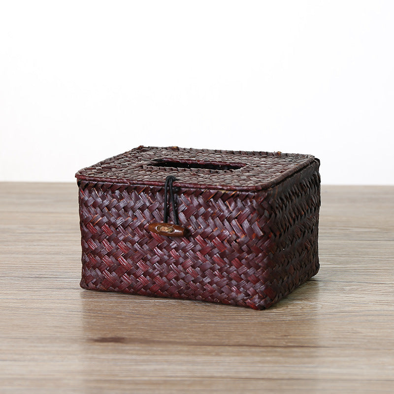 Handcrafted Natural Fiber Storage Box | High & Bury