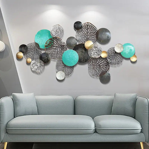 3D Geometric Metal Wall Art Sculpture | High & Bury