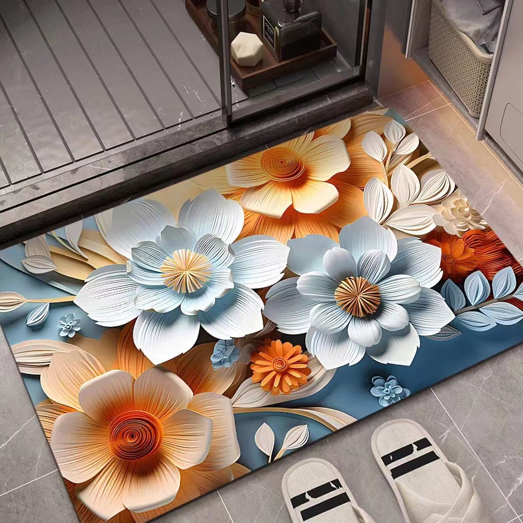 3D Textured Floral Mat | High & Bury