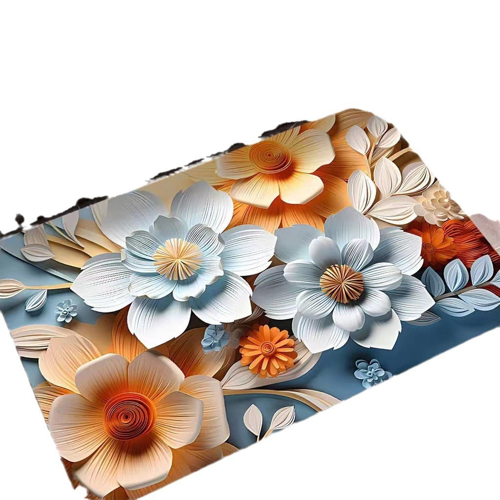3D Textured Floral Mat | High & Bury