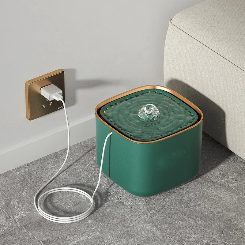 3L PP Plastic Pet Water Fountain, 24V USB, 17.9 x 17.9 x 13 cm, view 5