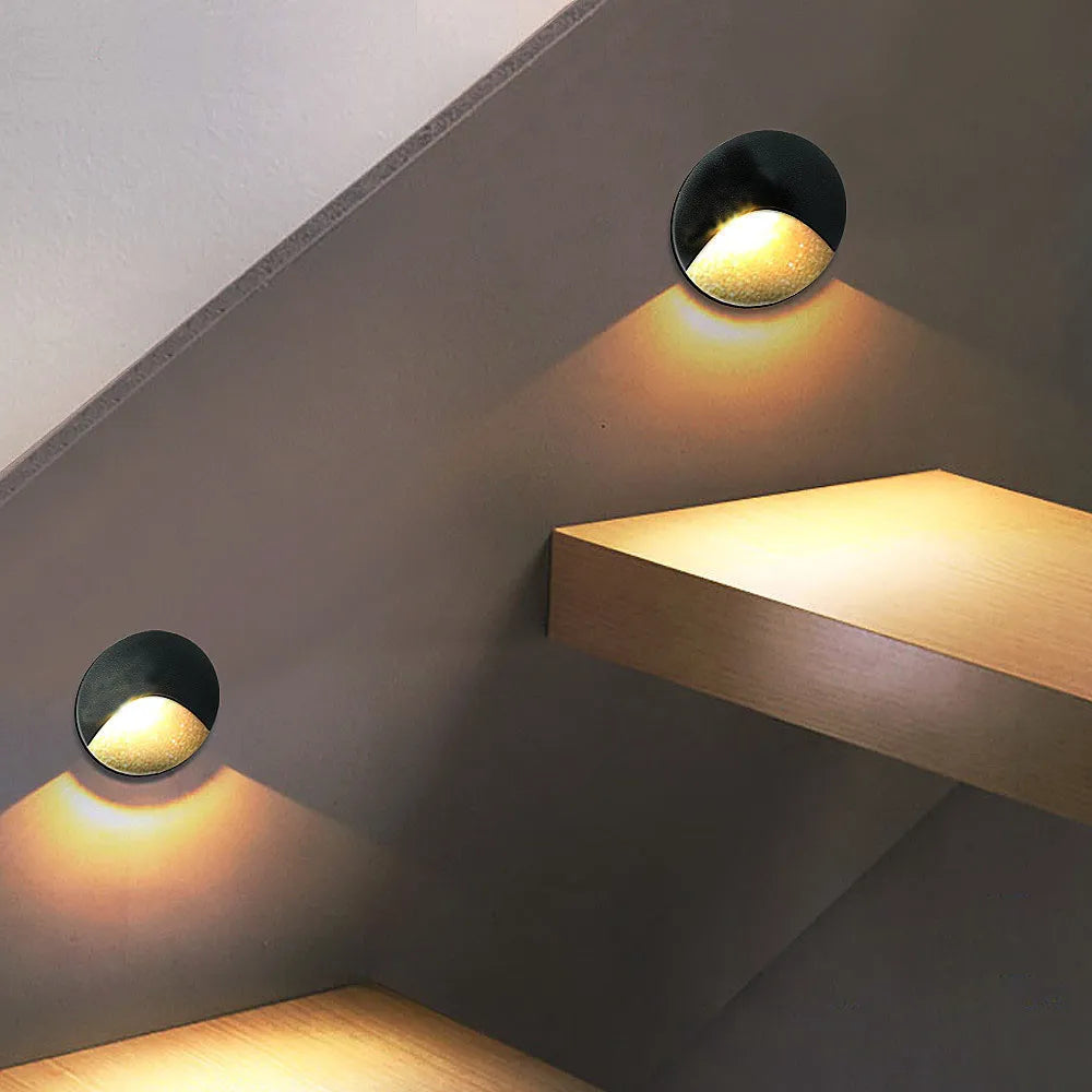 3W Aluminium Recessed LED Step Wall Light, 85 × 85mm, AC100–240V, view 5