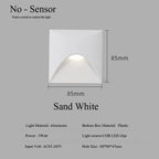 3W Aluminium Recessed LED Step Wall Light, 85 × 85mm, AC100–240V, view 8