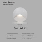 3W Aluminium Recessed LED Step Wall Light, 85 × 85mm, AC100–240V