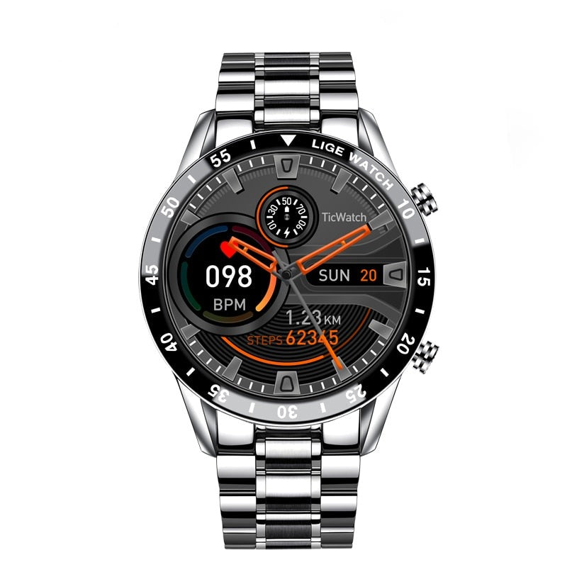 4G Smartwatch with GPS, AMOLED Display and Stainless Steel Case, view 3