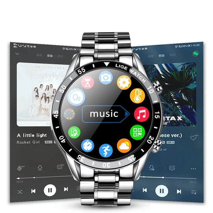 4G Smartwatch with GPS, AMOLED Display and Stainless Steel Case, view 4