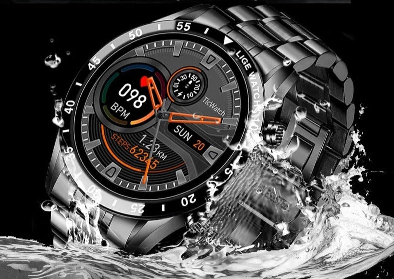 4G Smartwatch with GPS, AMOLED Display and Stainless Steel Case, view 5