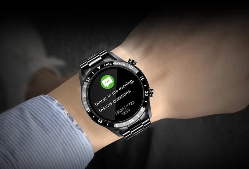 4G Smartwatch with GPS, AMOLED Display and Stainless Steel Case, view 7