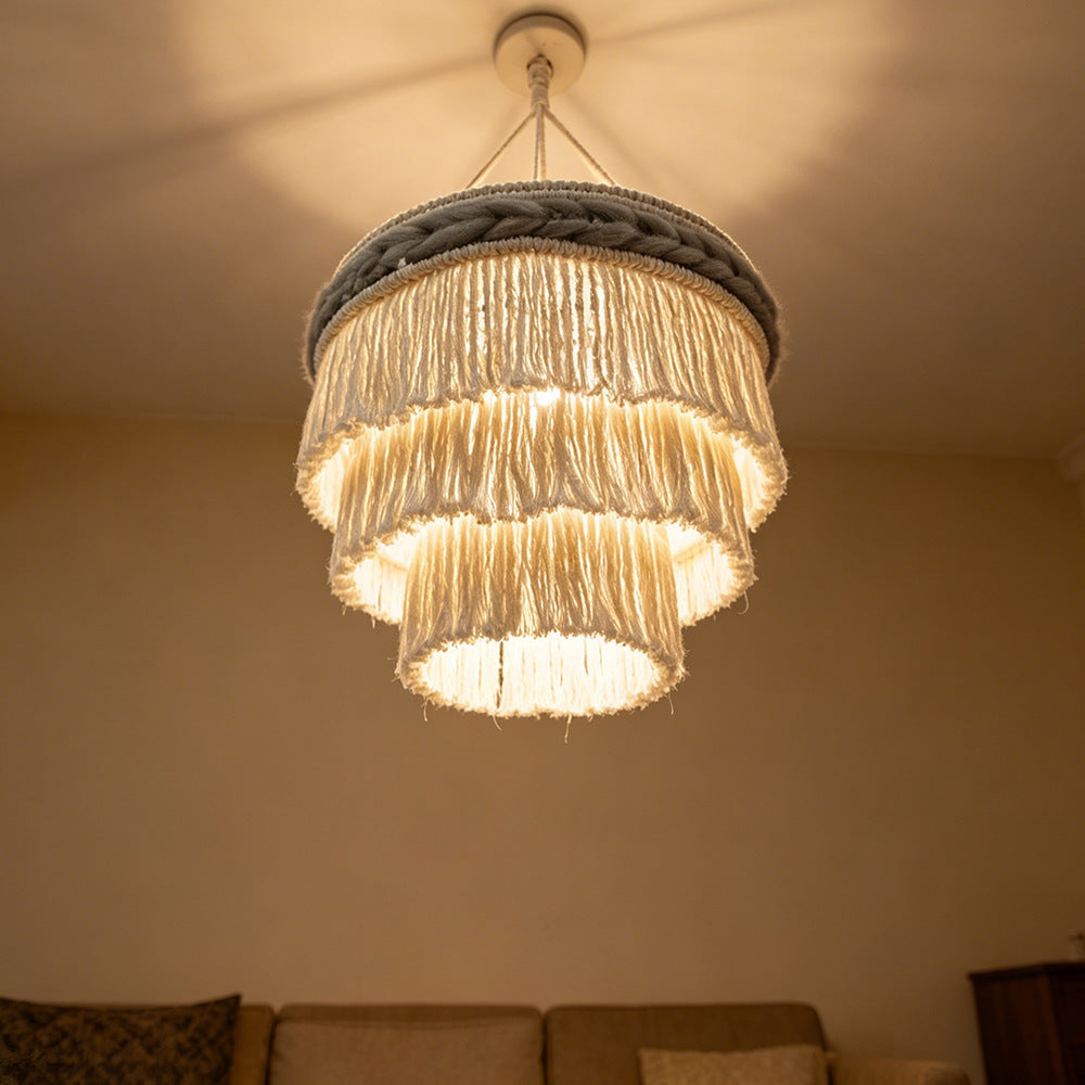Modern Macrame Pendant Lamp | High & Bury