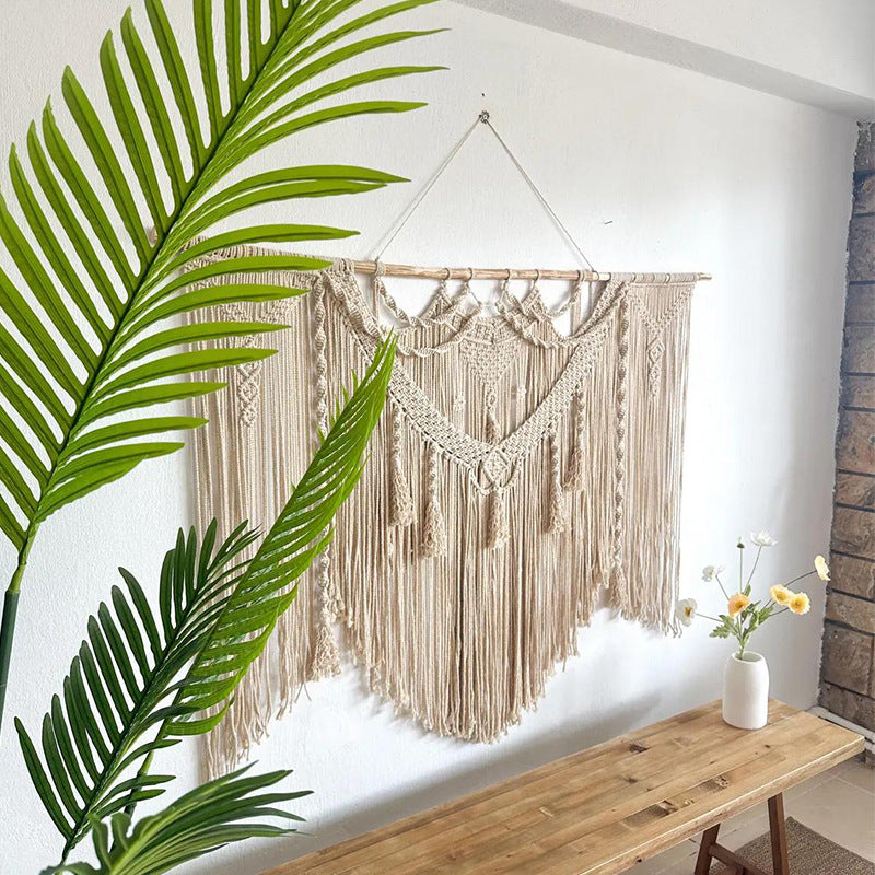 Decorative Wall Tapestry Cotton Macrame Hanging | High & Bury