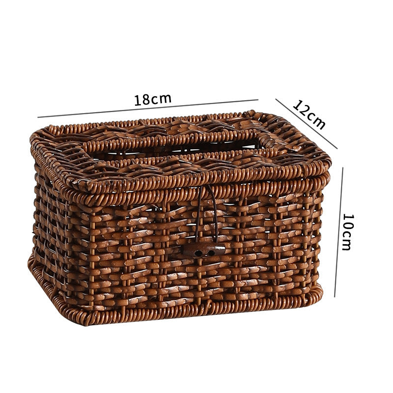 Decorative Storage Basket Walnut | High & Bury