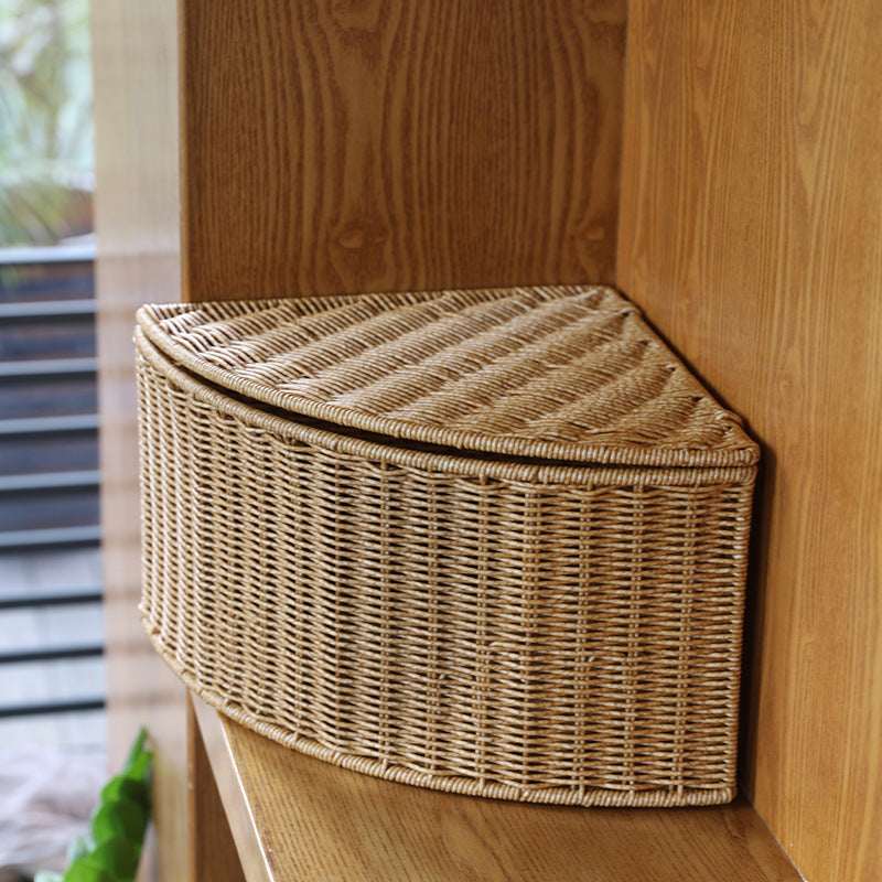 Handcrafted Decorative Corner Storage Basket | High & Bury