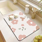 Decorative Kitchen Floor Mat Green Yellow Pink | High & Bury
