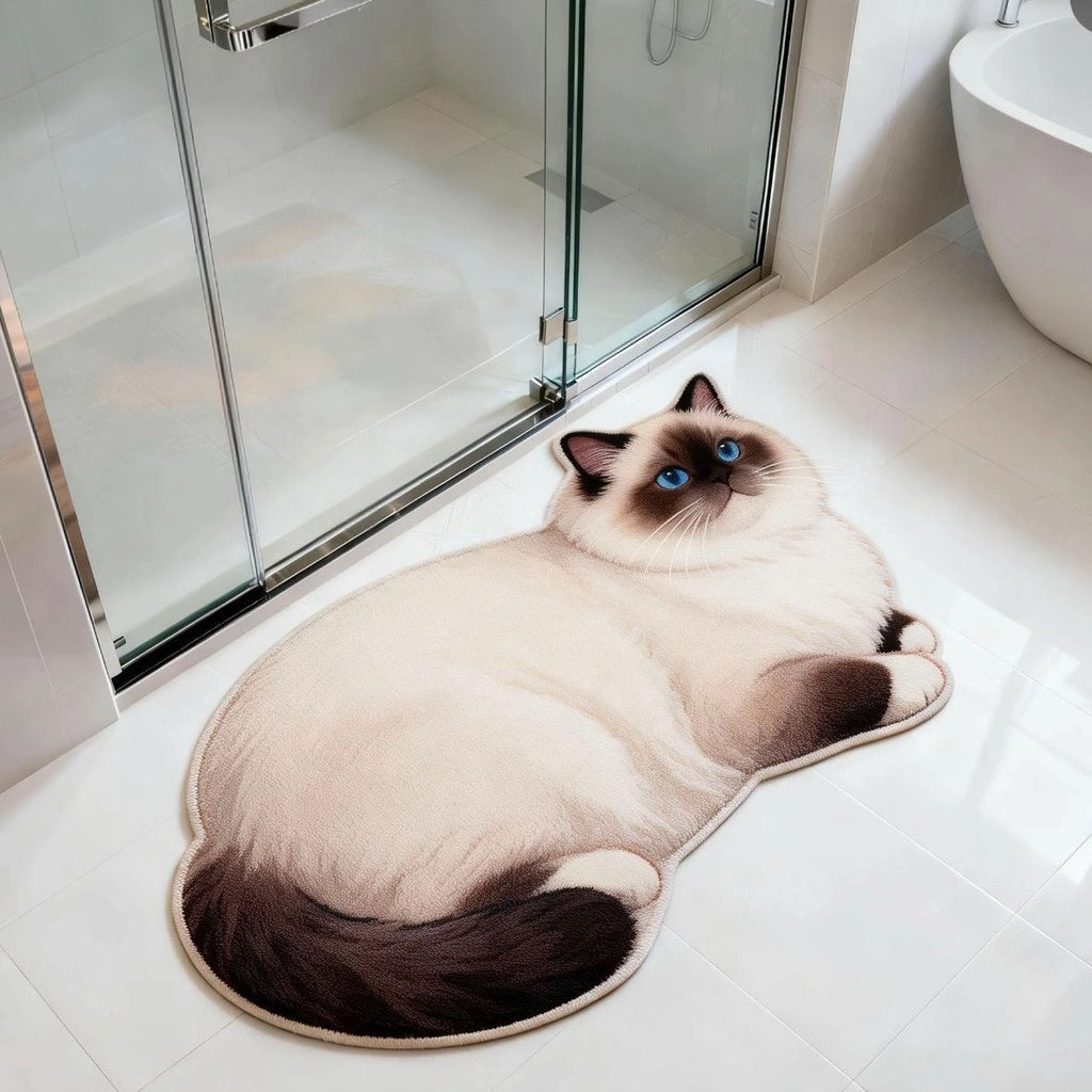 Cat-Shaped Bath Mat | High & Bury