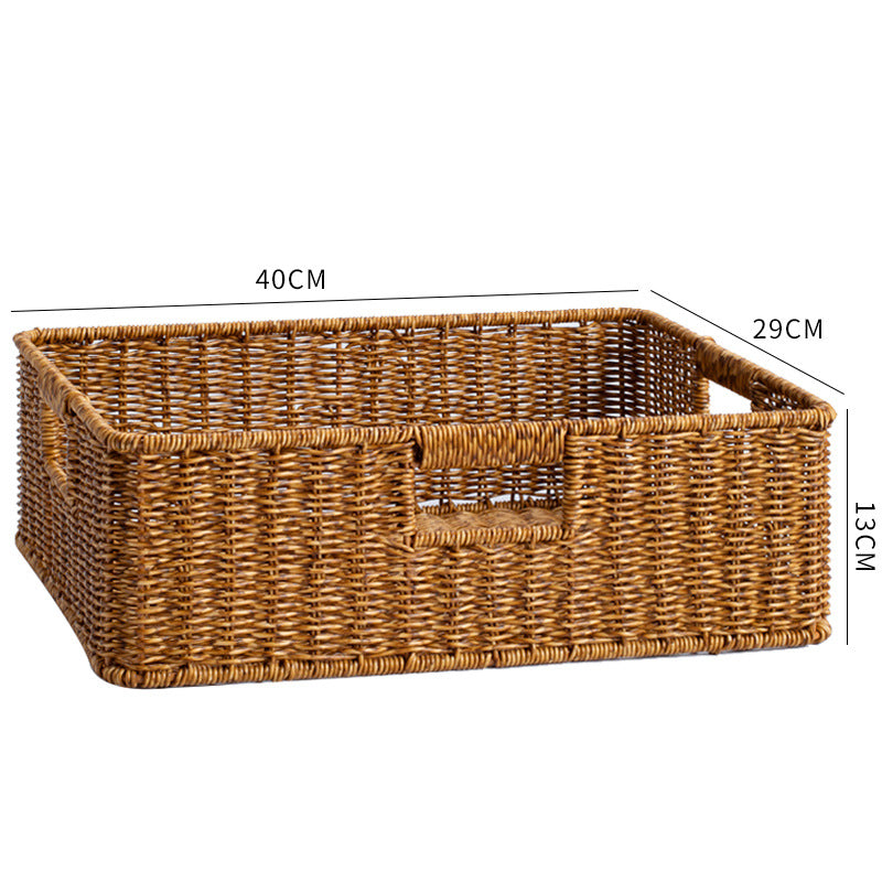 Elegant Woven Storage Basket | High & Bury