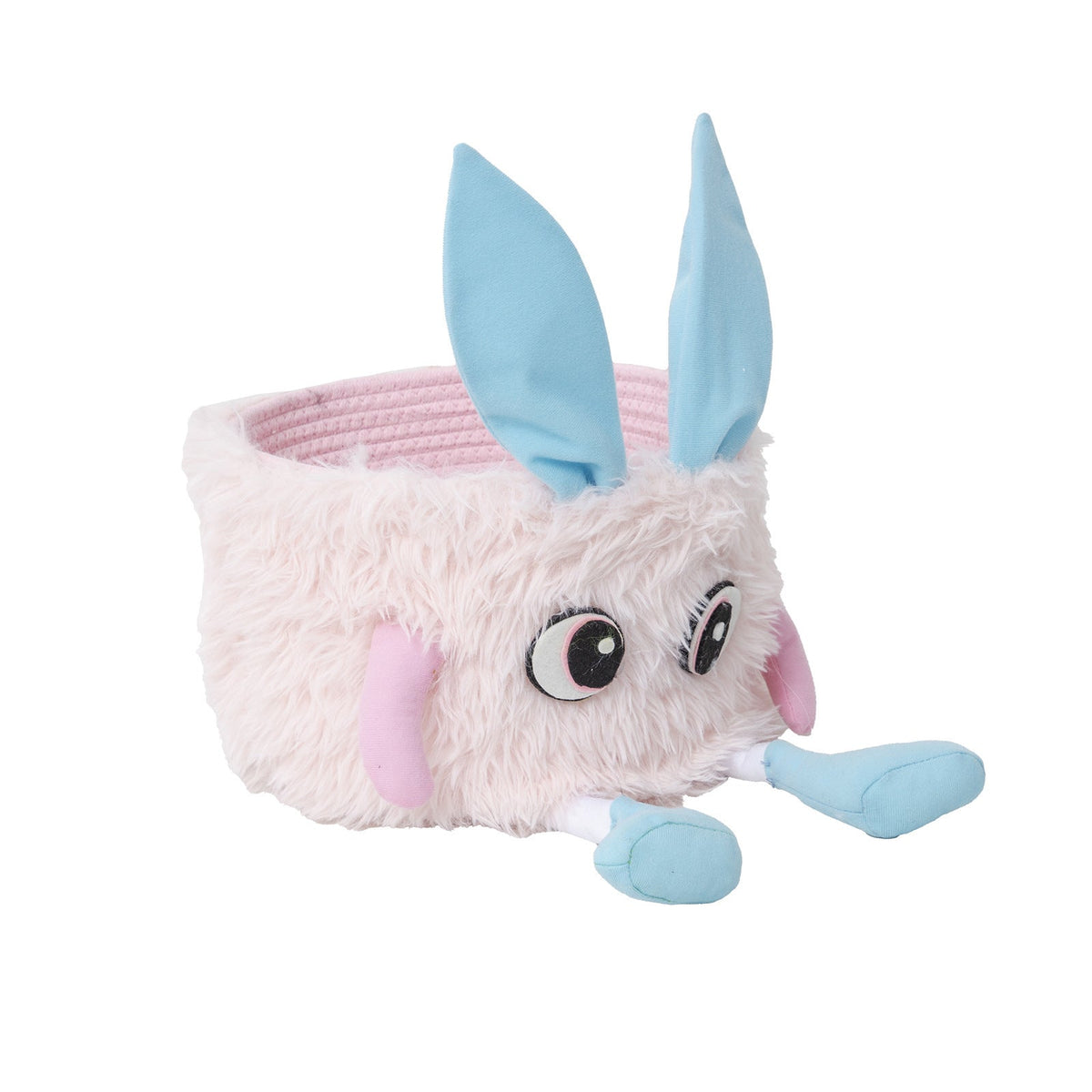 Playful Storage Basket with Animal Motif Soft Textile | High & Bury