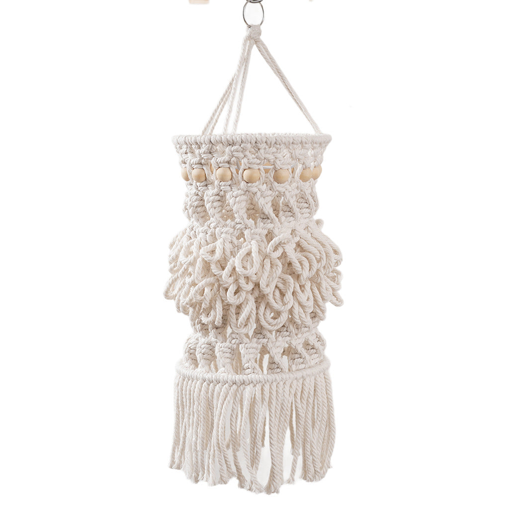 Macrame Hanging Planter Off White | High & Bury