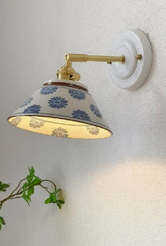 Vintage Porcelain Wall Dimmer with Decorative Brass Switch | High & Bury