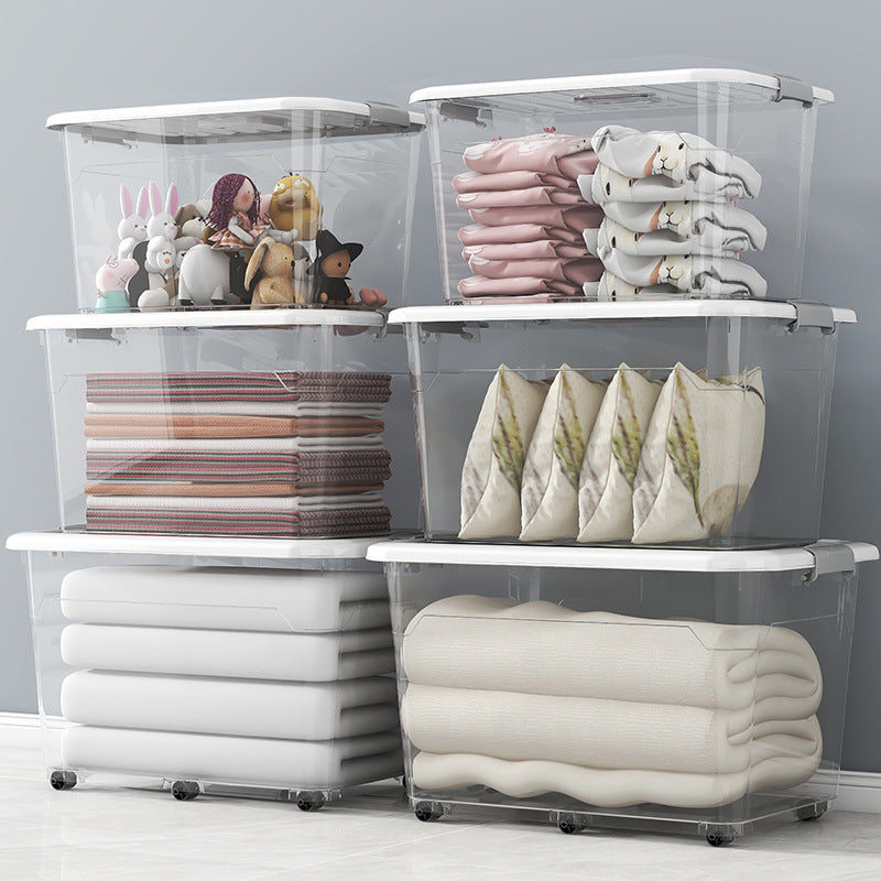 Storage Boxes Molded Plastic Stackable | High & Bury