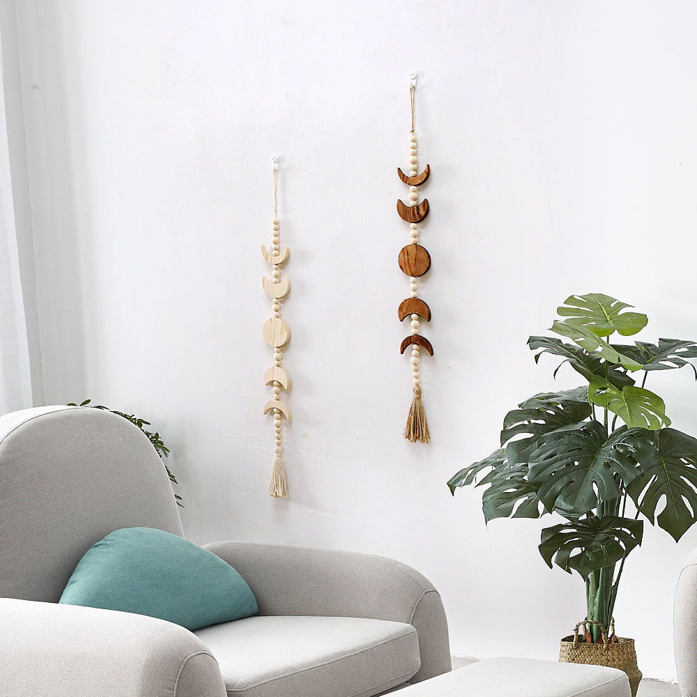 Decorative Wall Hanging with Geometric Wooden Shapes | High & Bury