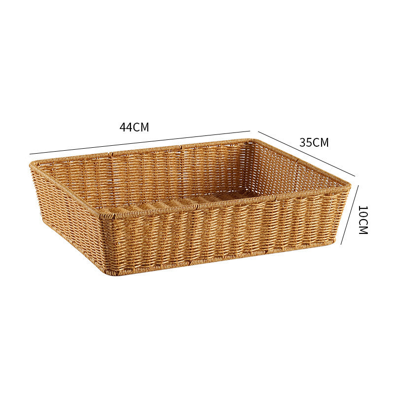 Elegant Handmade Rectangular Woven Storage Basket | High & Bury