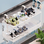 Adjustable Shoe Organizer for the Door | High & Bury