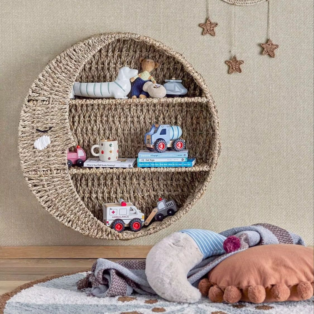 Decorative Wall Basket in Wave Pattern | High & Bury