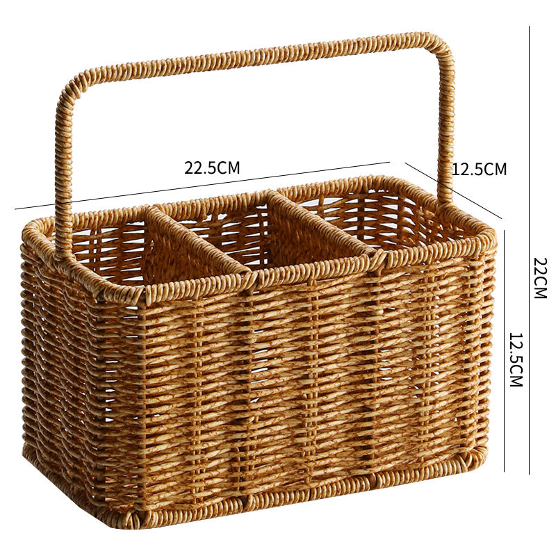 Handmade Woven Storage Caddy Light | High & Bury
