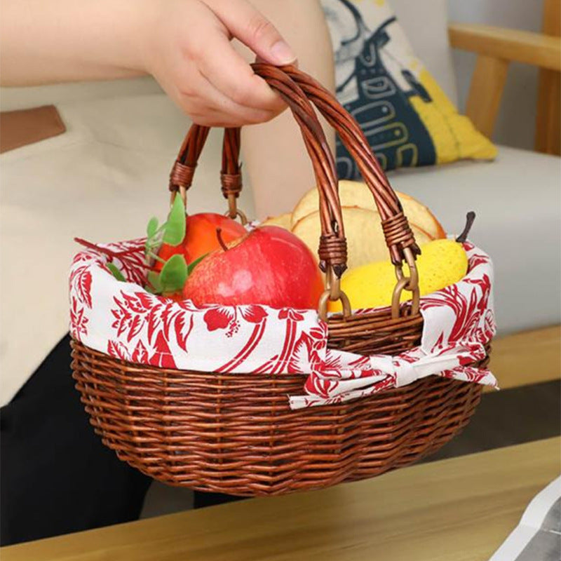 Decorative Rattan Basket | High & Bury