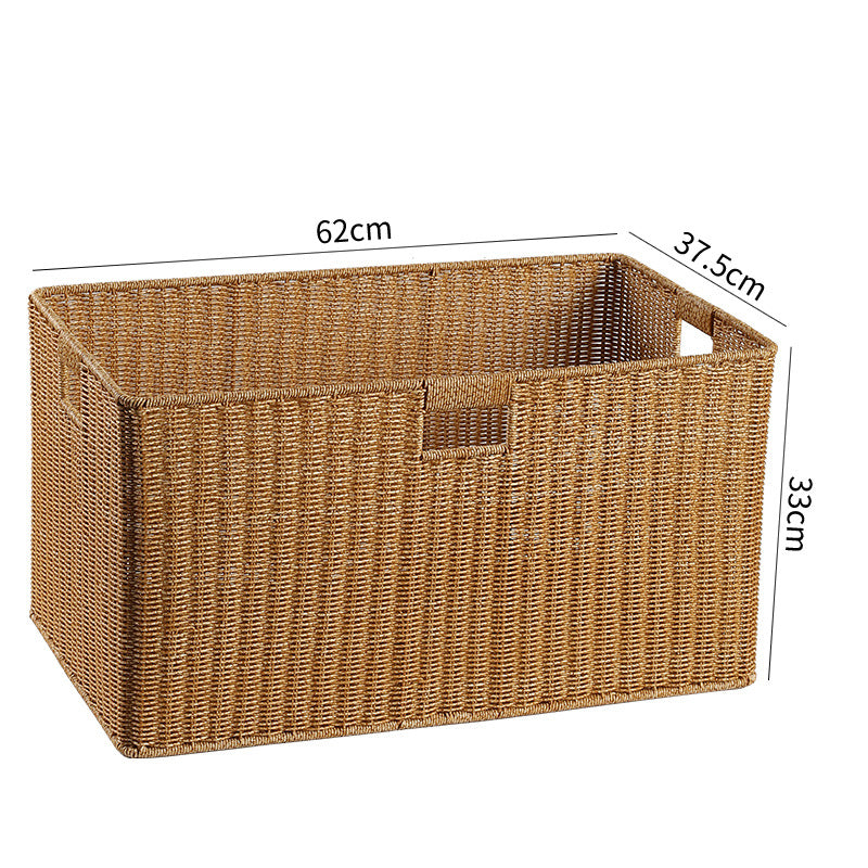 Handcrafted Basket Light Brown Dark Coffee | High & Bury