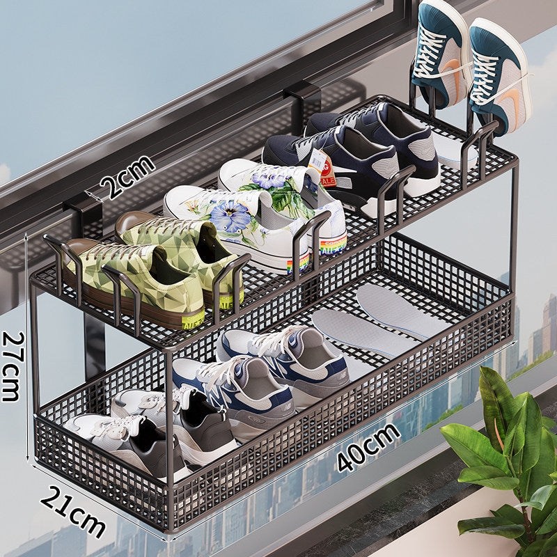 Adjustable Shoe Organizer for the Door | High & Bury