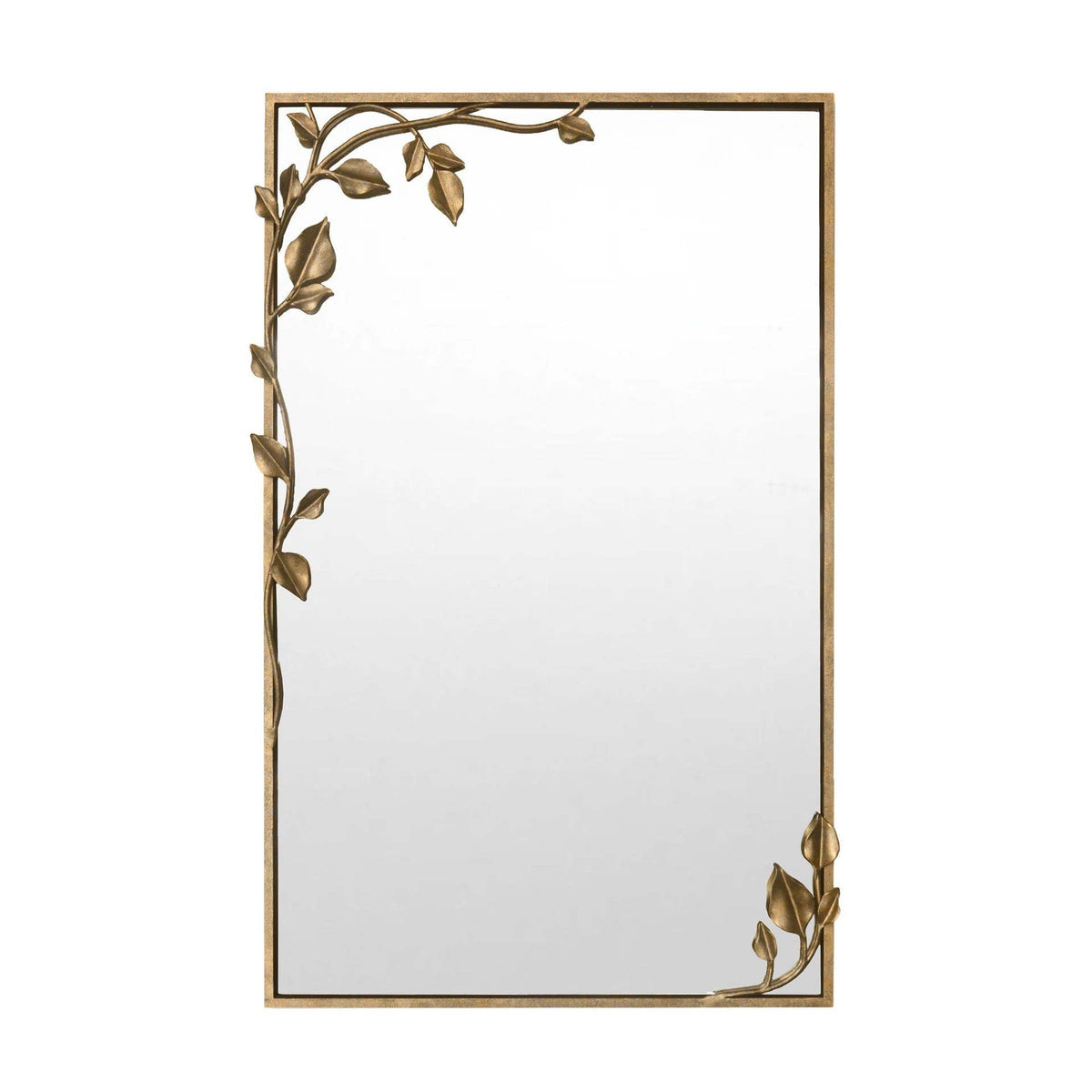 Ornate Wall Mirror with Leaf Accents | High & Bury