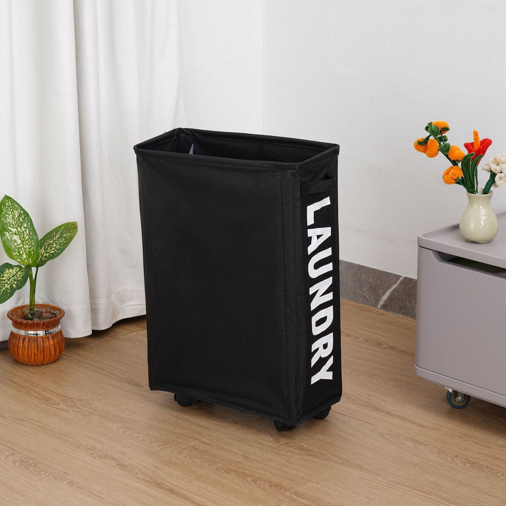 Laundry Basket with Wheels | High & Bury