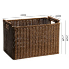 Handwoven Decorative Basket Light Brown | High & Bury