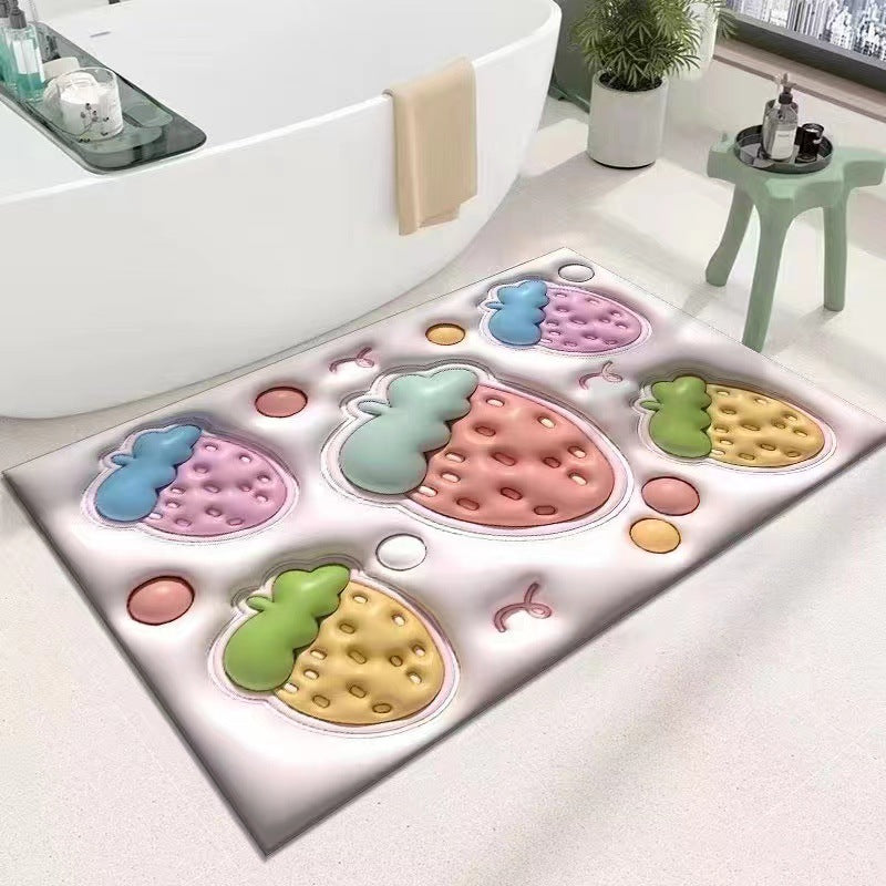 Cute Cartoon Cat Shape Bath Mat | High & Bury